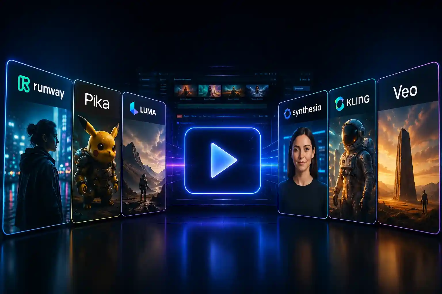 AI video generation pricing, AI video credits, and AI video business model illustrated with video production and financial growth